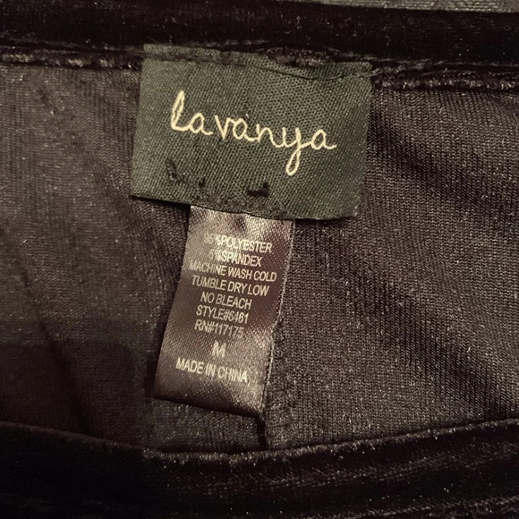 NWT LA VANYA VELVET DRESS SIZE M - Picture 6 of 6